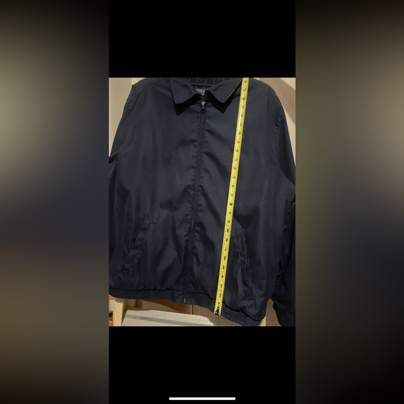 Polo Ralph Lauren Navy Harrington Plaid Lined Full Zip Jacket in Size L - Picture 15 of 15